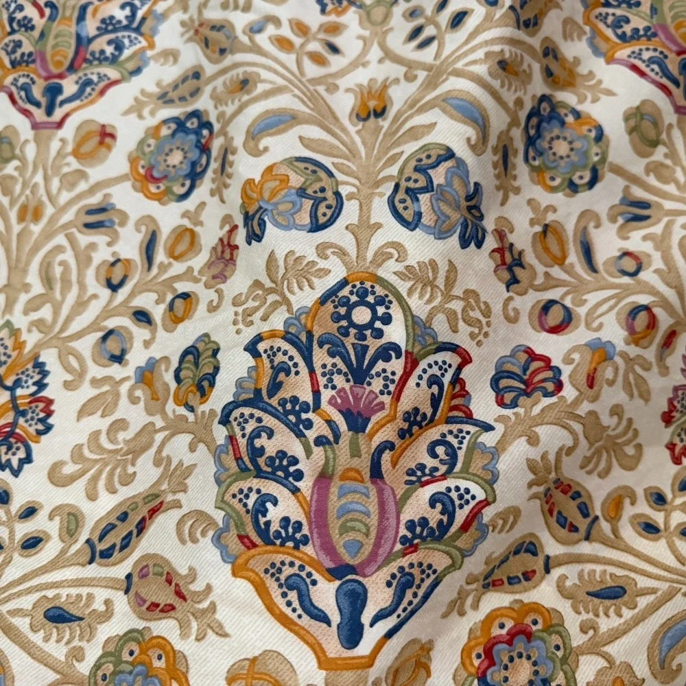 Vintage Ralph Lauren Marrakesh Rug King Size Duvet Comforter Cover Beige Sateen